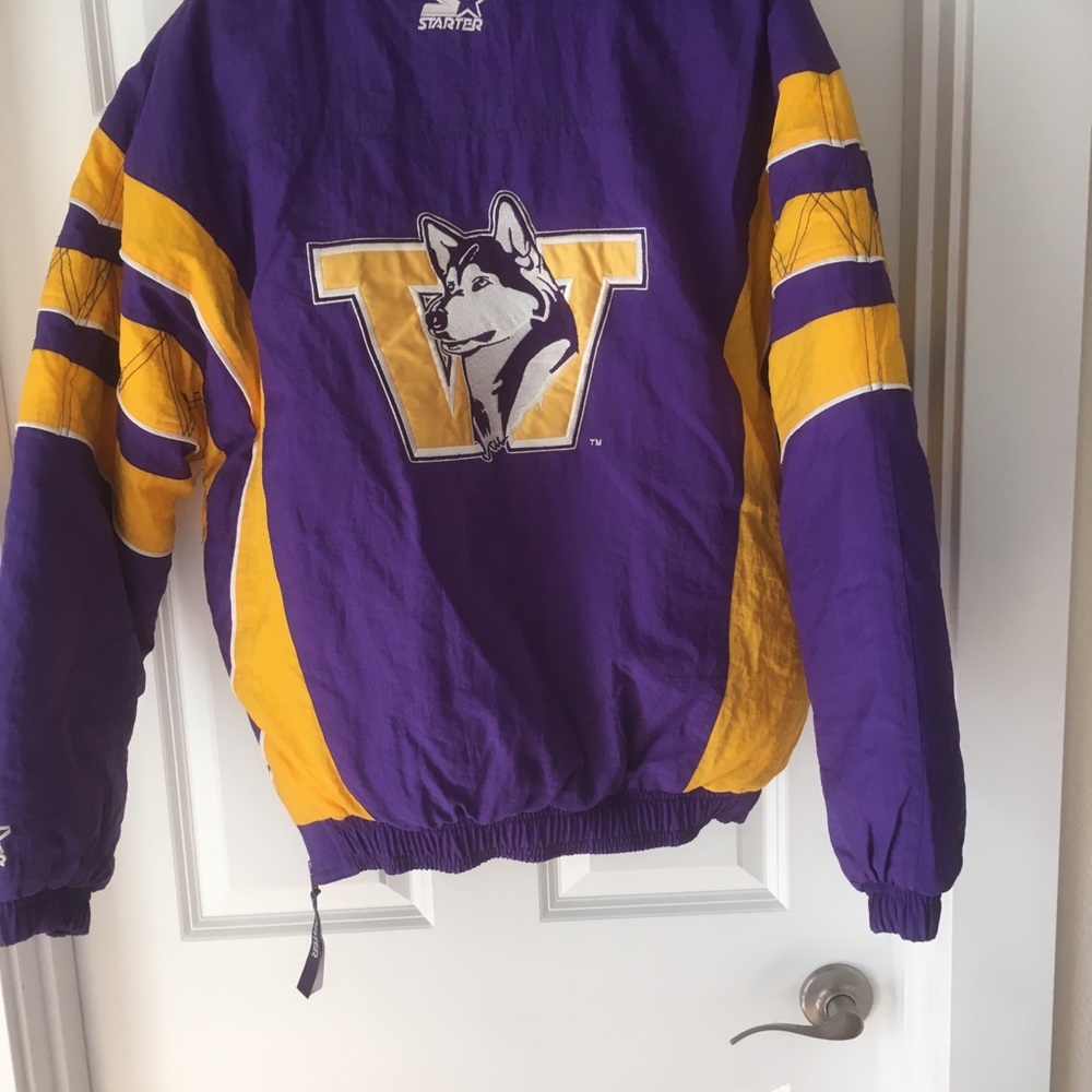 UW Huskies classic Quilted Coat 1/4 Zip